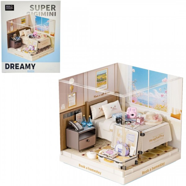 263159 Конструктор-румбокс MINI HOUSE серії "Інтер'єр Міні" – ГОТЕЛЬНИЙ НОМЕР
