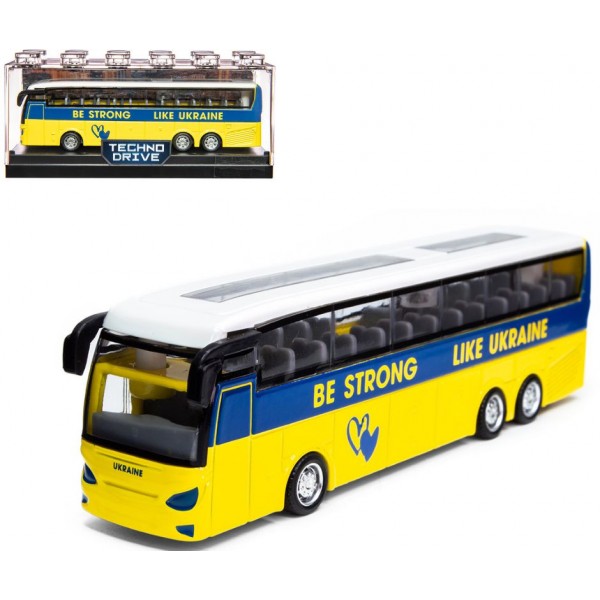 245034 Модель – АВТОБУС ЕКСКУРСІЙНИЙ УКРАЇНА (в пласт. боксі)