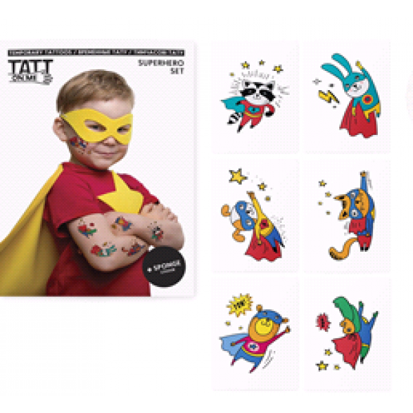 171252 Тимчасові тату TATTon.me Superhero set