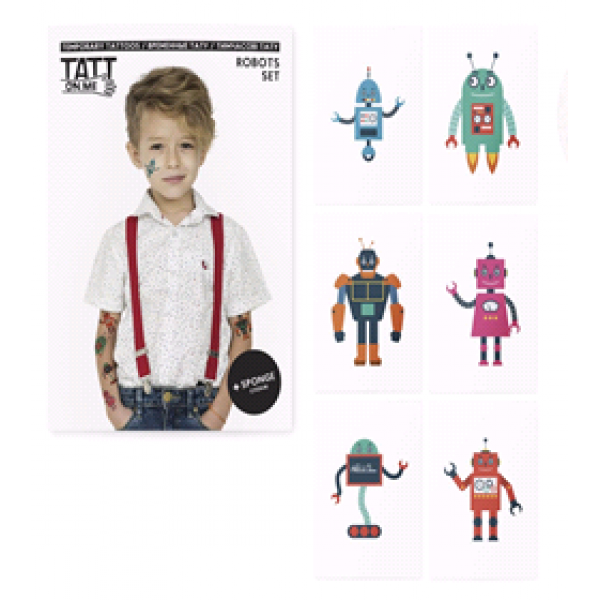 182490 Тимчасові тату TATTon.me Robots set