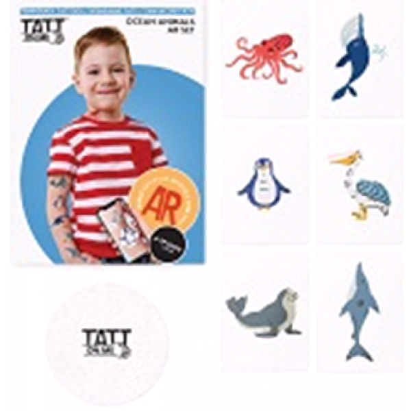 182493 Тимчасові тату TATTon.me "Ocean animals AR set"