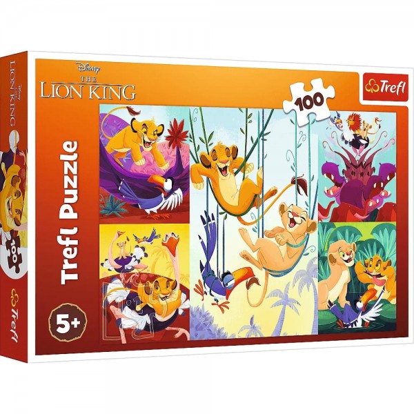 223049 64787 Trefl Пазли "100" Lion King Мужній Король Лев