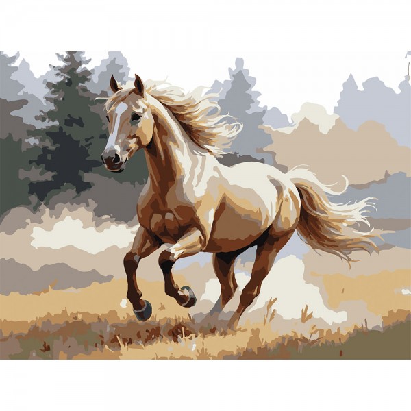 246785 Картина за номерами Strateg Кіньу полі 30Х40 (SS-1317)