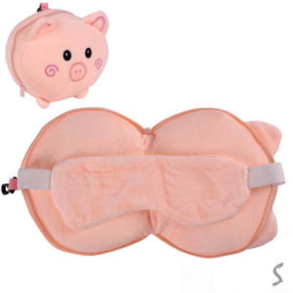 256348 Подушка-маска для сну дорожня "Piglet" 25*7см R35820