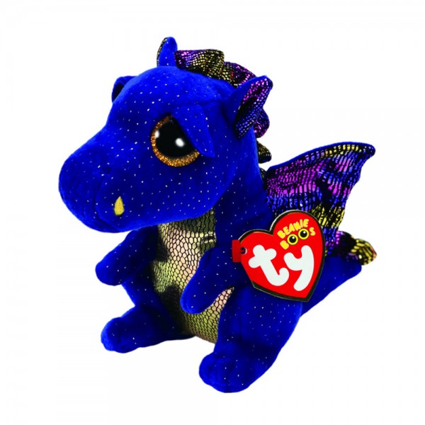 157270 Дитяча іграшка м’яконабивна TY Beanie Boo's 36879 Дракон "SAFFIRE" 15 см, 36879