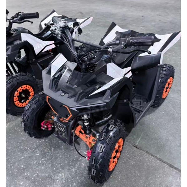 247466 Квадроцикл HB-FFG1000-2-7 мотор 1000W, 3акум 12A/12V, швидкість25км/ч, чорно-оранж