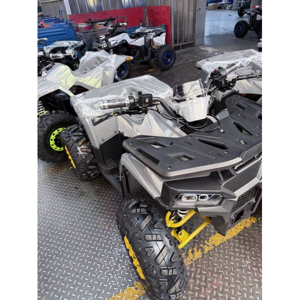 247468 Квадроцикл HB-FFN1450-11-6 мотор 1450W безщ, 5акум 12V/20AH,світло, до 50км/ч,до 82кг,сіро-жовтий