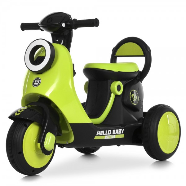 247500 Мотоцикл M 6298BR-5 радіокер.2,4G, 1*6V4,5AH, 1*25W, MP3, USB, TF, муз., світло, зелений