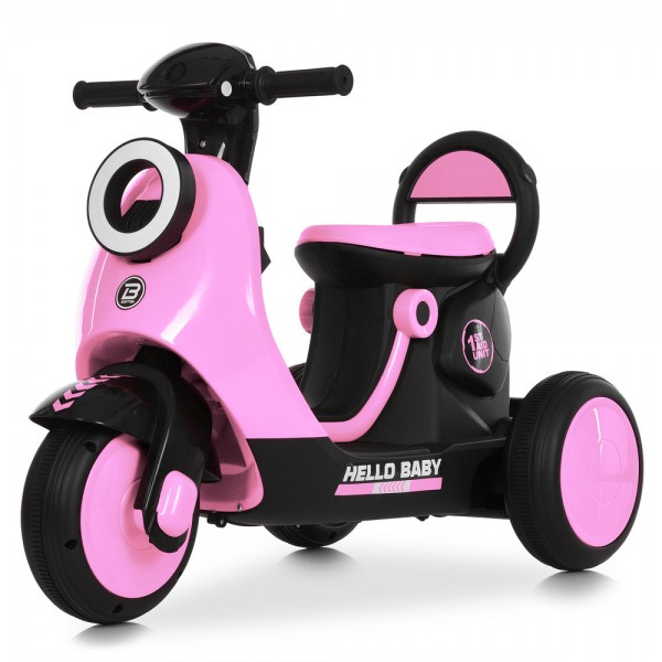 247501 Мотоцикл M 6298BR-8 радіокер. 2,4G, 1*6V4,5AH, 1*25W, MP3, USB, TF, муз., світло, рожевий