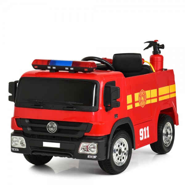 92650 Машина M 4051EBR(2)-3 пожежна, 2,4G, 2мотори 35W, акум. 12V10AH, EVA, світло, вогнегасник, червоний.