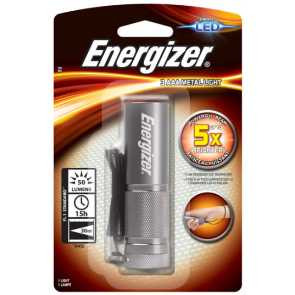 175459 Ліхтарик Torch ENERGIZER 3 LED Metal light new+3AAA