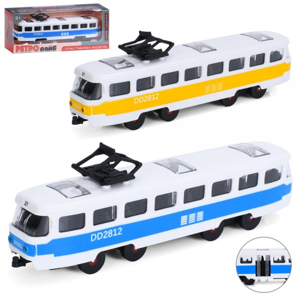 250900 Трамвай 6337  інерція, 17см, 2 кольори, кор., 18-7-4,5см