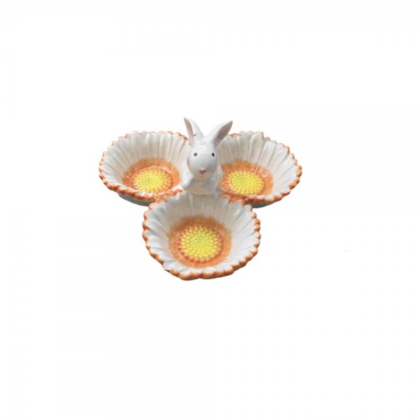 254247 Менажниця великодня "Bloom & Bunny" 19.5*11см. R40701-3