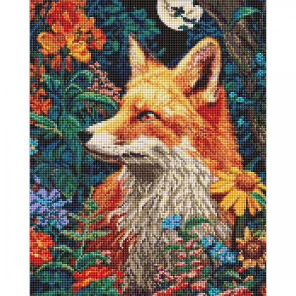 249257 Набір з алмазною мозаїкою "Загадковий ліс під рудими лапками" 40х50см