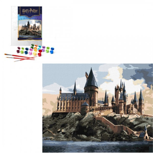 249261 Картина за номерами WB "Harry Potter: Гоґвортс вдень" 40х50см