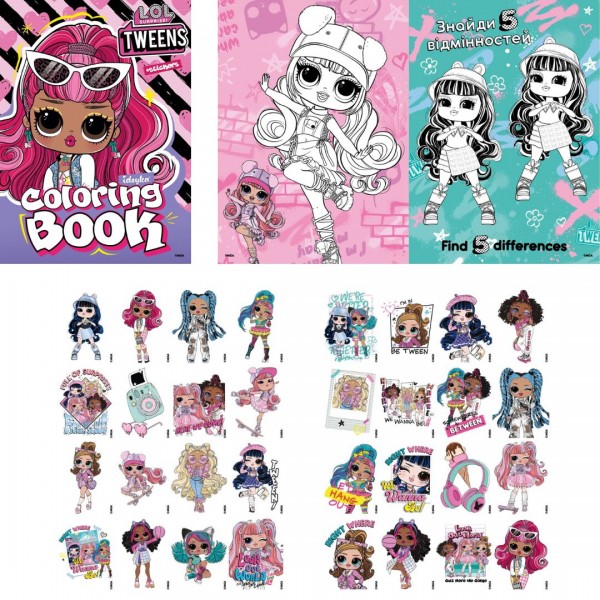 247517 Розмальовка зі стікерами Tweens Cherry