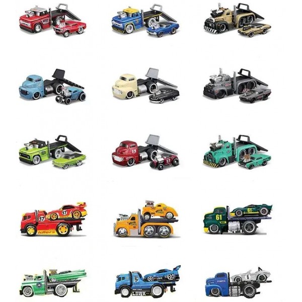 237376 Набір іграшковий "Muscle Transport" трейлер-транспортер та машинка, серії "Muscle Machines" в асортименті