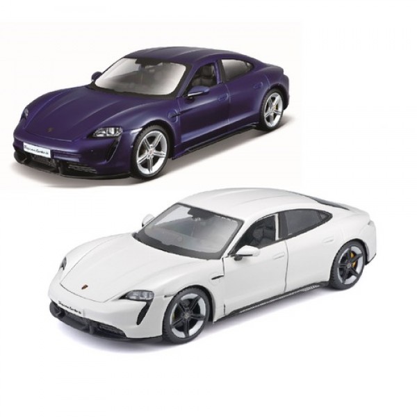 143727 Автомодель - PORSCHE TAYCAN TURBO S (асорті синій, білий, 1:24)