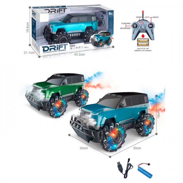250158 Джип 689S-144 радіокер.2,4G, акум, 30см, 1:12, пара/дим, світло, колеса-ролики, 4х4,USB,,2кольори