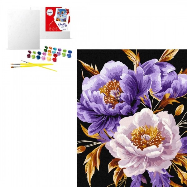 244453 KHO "Пурпуровий шик з фарбами металік extra" 40х50см