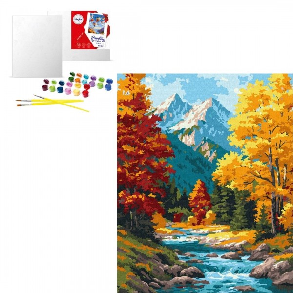 244456 KHO "Осінній подих лісу" 40х50см