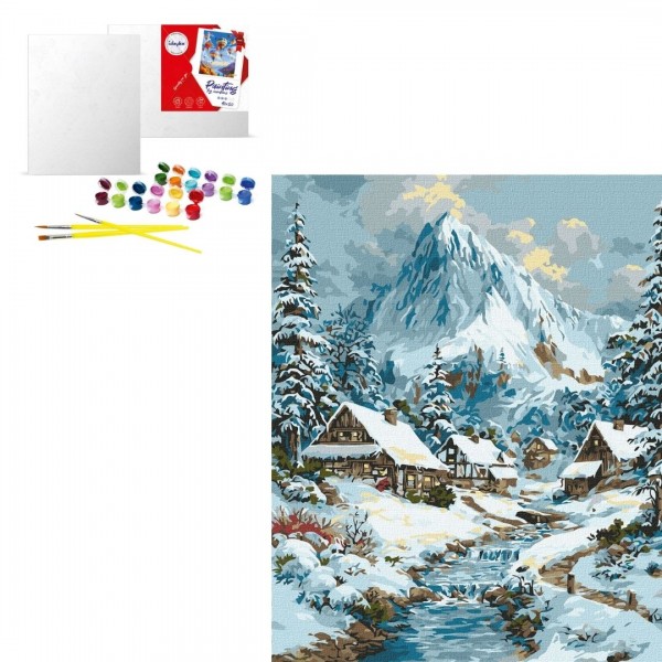 244458 KHO "Новорічний краєвид" 40х50см