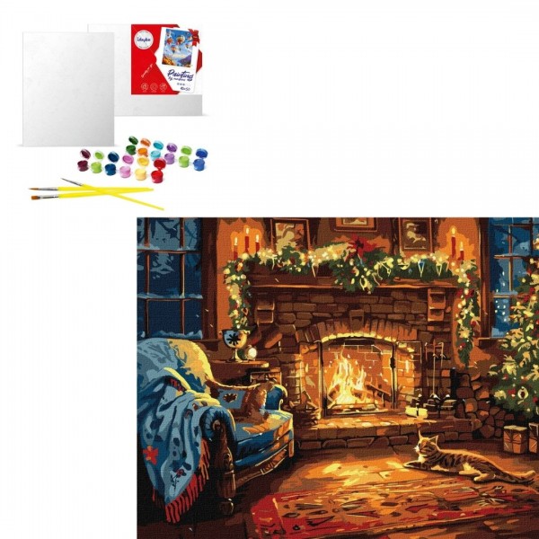 244460 КНО (в обкладинці) "Святковий камін" 40х50см