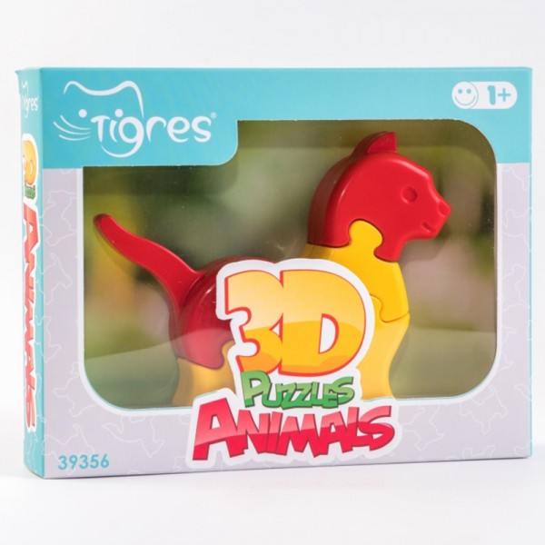 66866 Іграшка розвиваюча: 3D пазли  Тваринки (1шт.) - 8 ел.