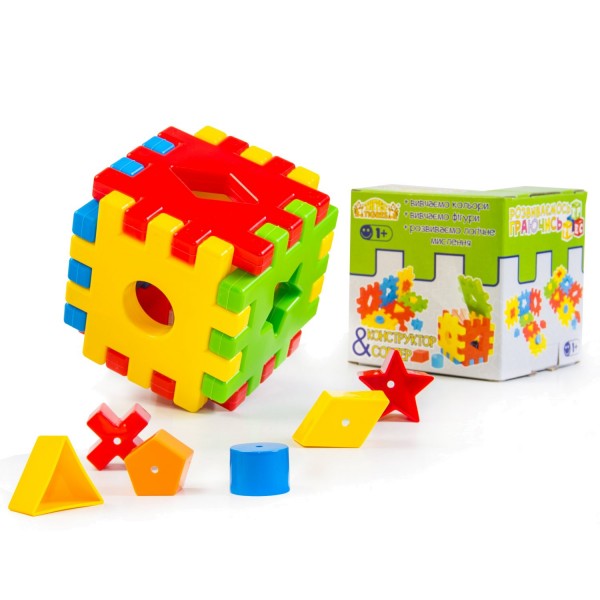 54860 Іграшка розвиваюча "Чарівний куб" 12 ел. в коробці