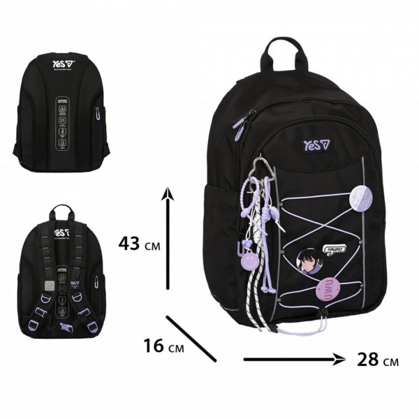 251330 Рюкзак шкільний Yes TS-60L Kawaii