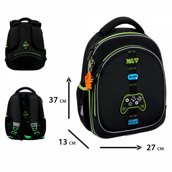251336 Рюкзак шкільний напівкаркасний Yes S-109S Joystick Game