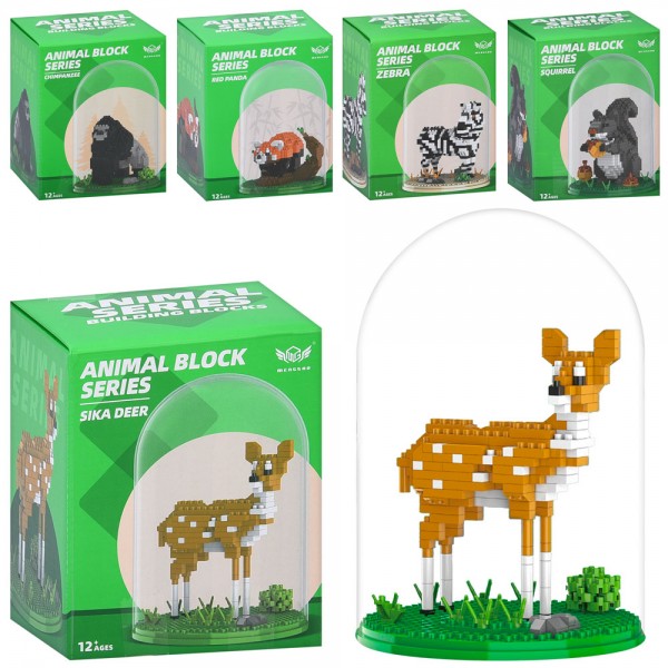 248111 Конструктор MG1362B/C/D-MG1361A/Dтварина, колба, 5 видів, в кор-ці, 13-17-13см