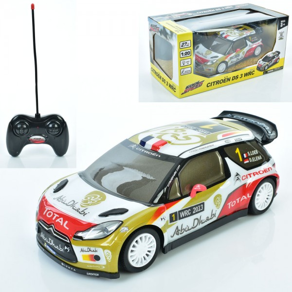 170652 Машина 10449 радіокер.27МГц,Citroen DS 3 WRC,1:20,небит.корпус,гум.колеса,світло,бат.,кор.,30-14-15