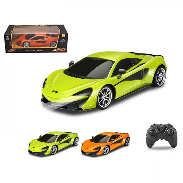 167983 Машина 1603G радіокер.2,4ГГц,1:16,McLaren 570S,гум.колеса,2кольори,світло,бат.,кор.,37-12-17см