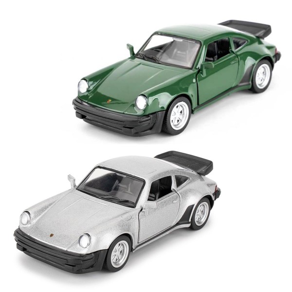 243050 Автомодель - PORSCHE 911 TURBO 3.3 1978 (сірий, темно-зелений)