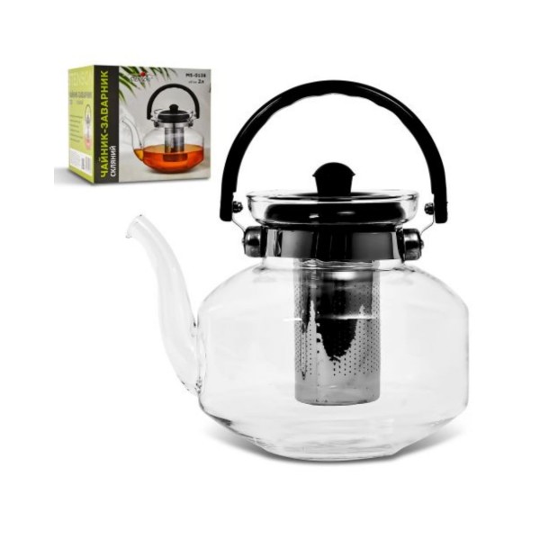 3849 Чайник скляний 2.0л, MS-0138
