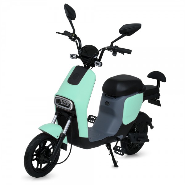 217144 Електроскутер MES 1023-5 OSHIKA/BAT мот.500W,бат.48V20AH,14-250 АП БК шини,світло,шкір.сид.,м'ятний