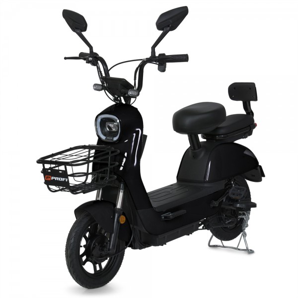 217145 Електроскутер MES 1024-1 IZUMI/BAT мот.500W,бат.48V20AH,14-250 АП БК шини,світло,шкір.сид.,чорний
