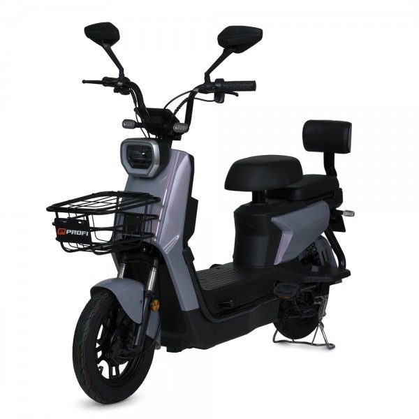 220381 Електроскутер MES 1025-6HML SUWA/BAT мот.500W,бат.60V20AH,NFC,14-250 АП БК шини,світло,кошик,сірий