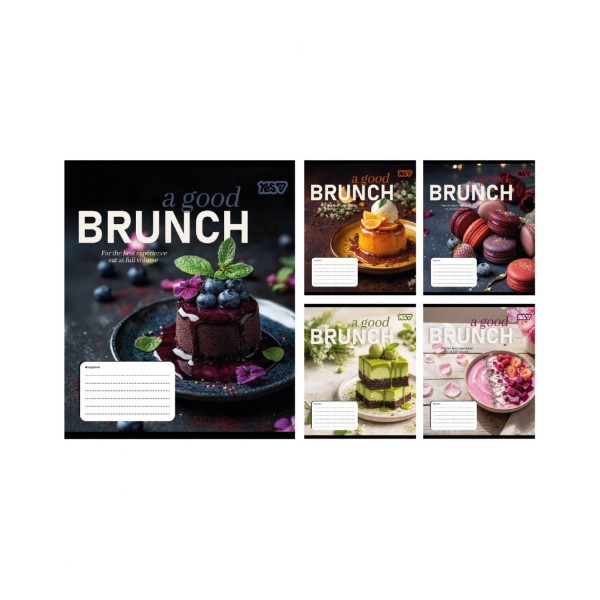 259248 Зошит учнівський Yes "Brunch" А5/18 кл.