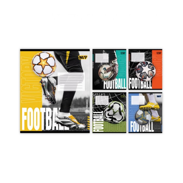 259256 Зошит учнівський Yes "Football energy" А5/18 кл.