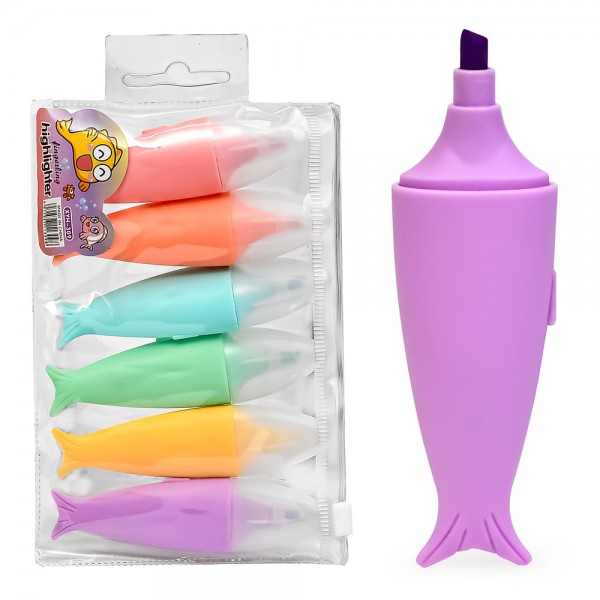 248921 Маркери текстовиділювачі 6кол WW01811