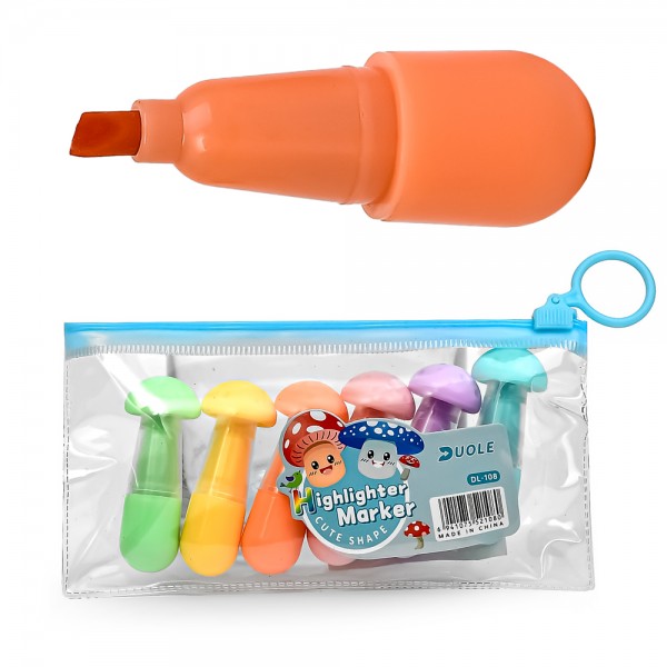 248922 Маркери текстовиділювачі 6кол WW01818