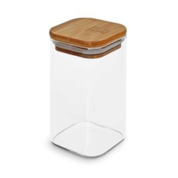 223960 Банка з бамбуковою кришкою "Cube" 320мл 6*10см., R10908-10