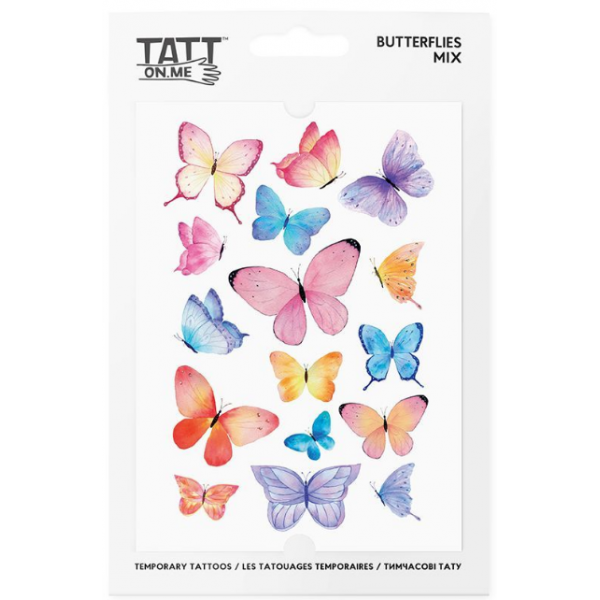 171359 Тимчасові тату TATTon.me Butterflies mix