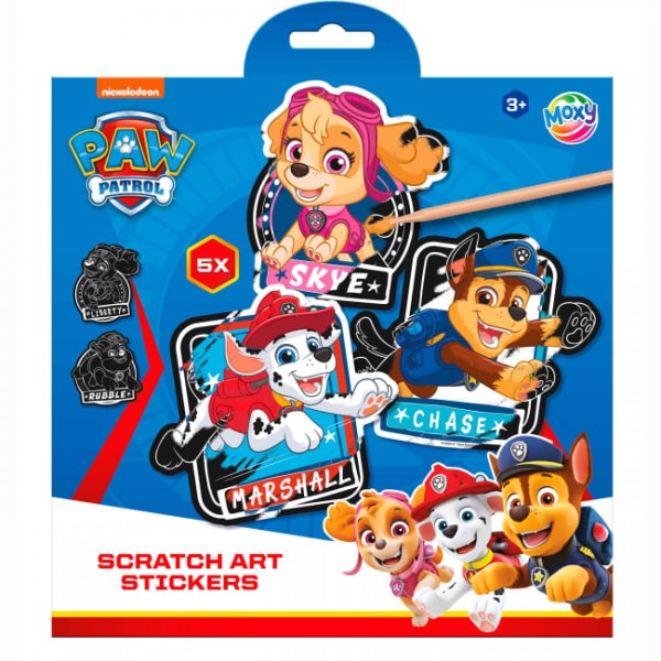 247598 Moxy Paw Patrol Набір для творчості "Скретч-наліпки", арт.723450