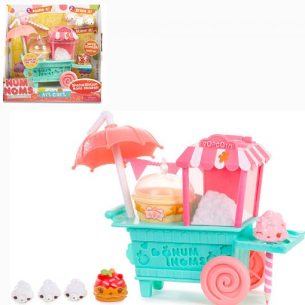 196028 Ігровий набір NUM NOMS S2 - АРТ-ВІЗОЧОК (візочок, 2 номи, 3 міні-номи, аксесуари)