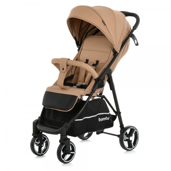 229011 Візок дитячий M 4249-2 Beige Matt прогулянковий, книжка, бежевий