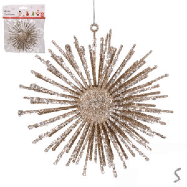 242822 Фігурка-підвіска новорічна "Snowflake" 13см., R33896