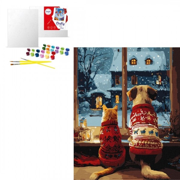 244466 KHO "Затишок пухнастиків" 40х50см